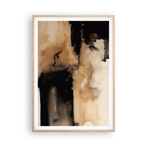 Affiche dans un chêne clair - Poster - Une abstraction intrigante - 70x100 cm