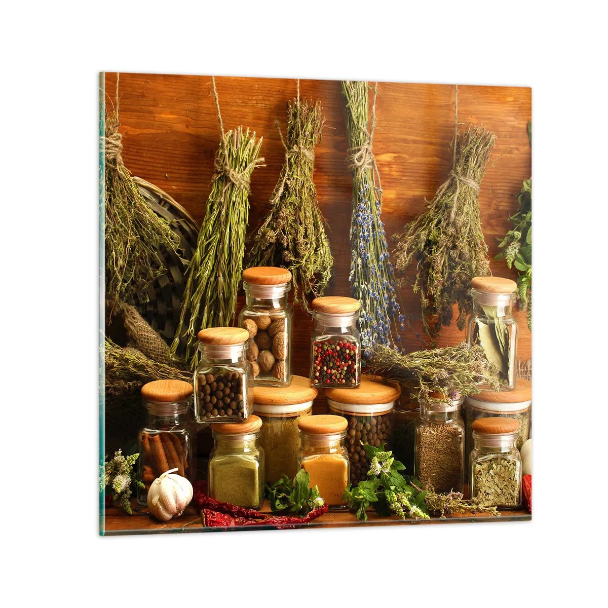 Impression sur verre - Image sur verre - Sortilèges de cuisine - 60x60 cm