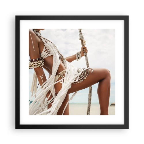 Affiche dans un cadre noir - Poster - Prêtresse du soleil - 40x40 cm