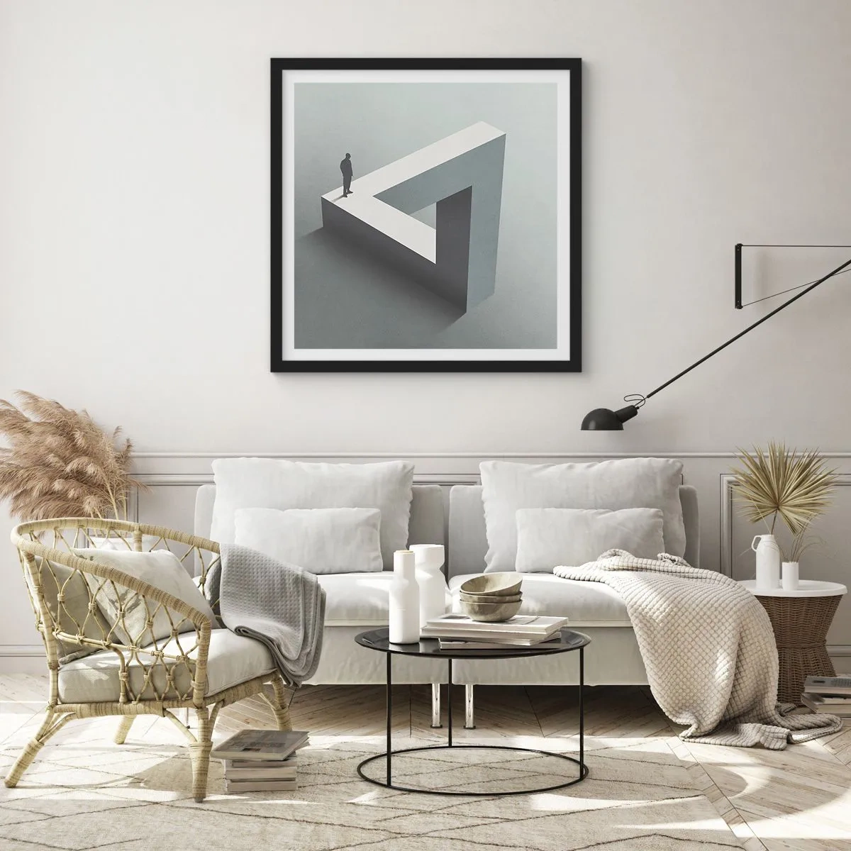 Affiche dans un cadre noir - Poster - Mais c'est possible - 30x30 cm