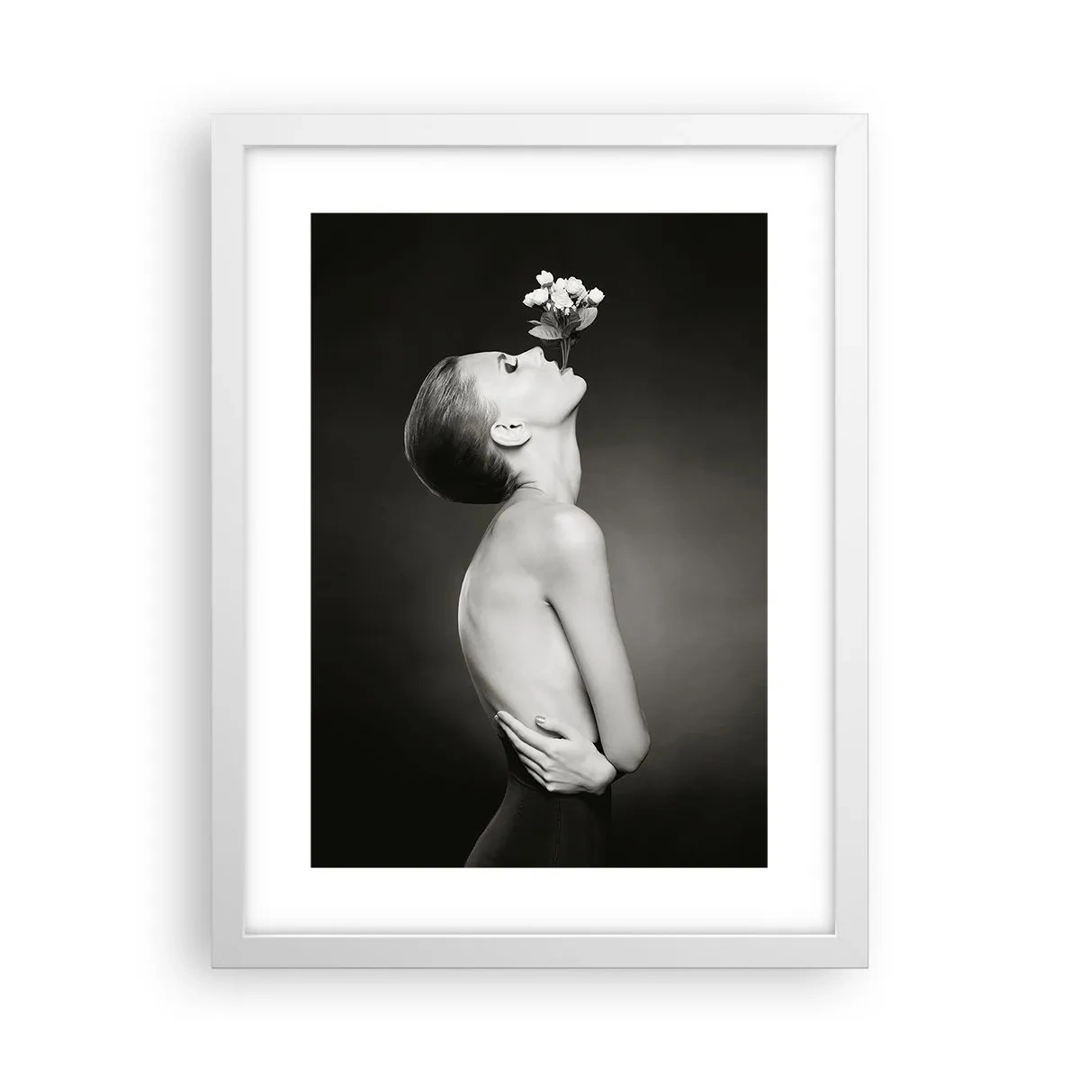 Affiche dans un cadre blanc - Poster - Elégance excentrique - 30x40 cm