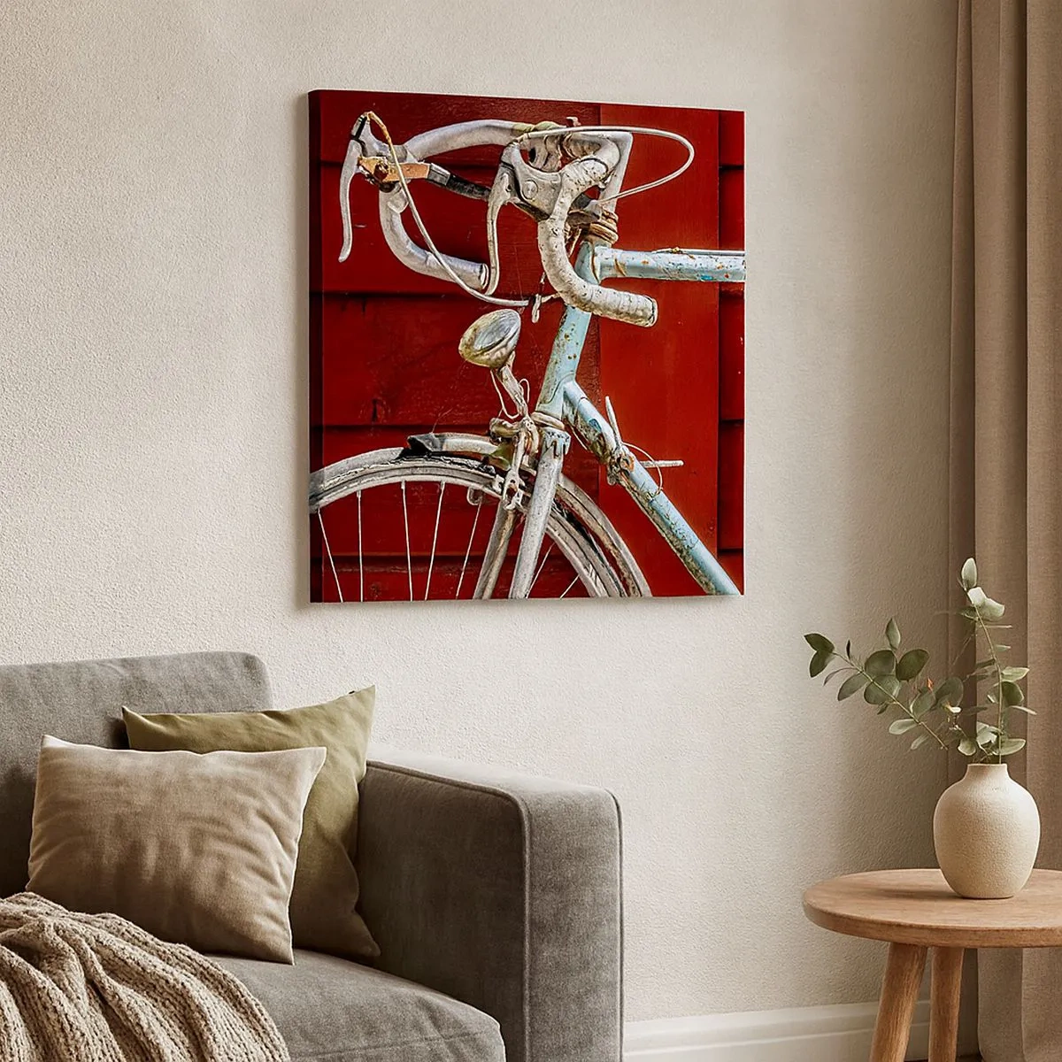 Impression sur toile - Image sur toile - Construit pour la victoire - 30x30 cm