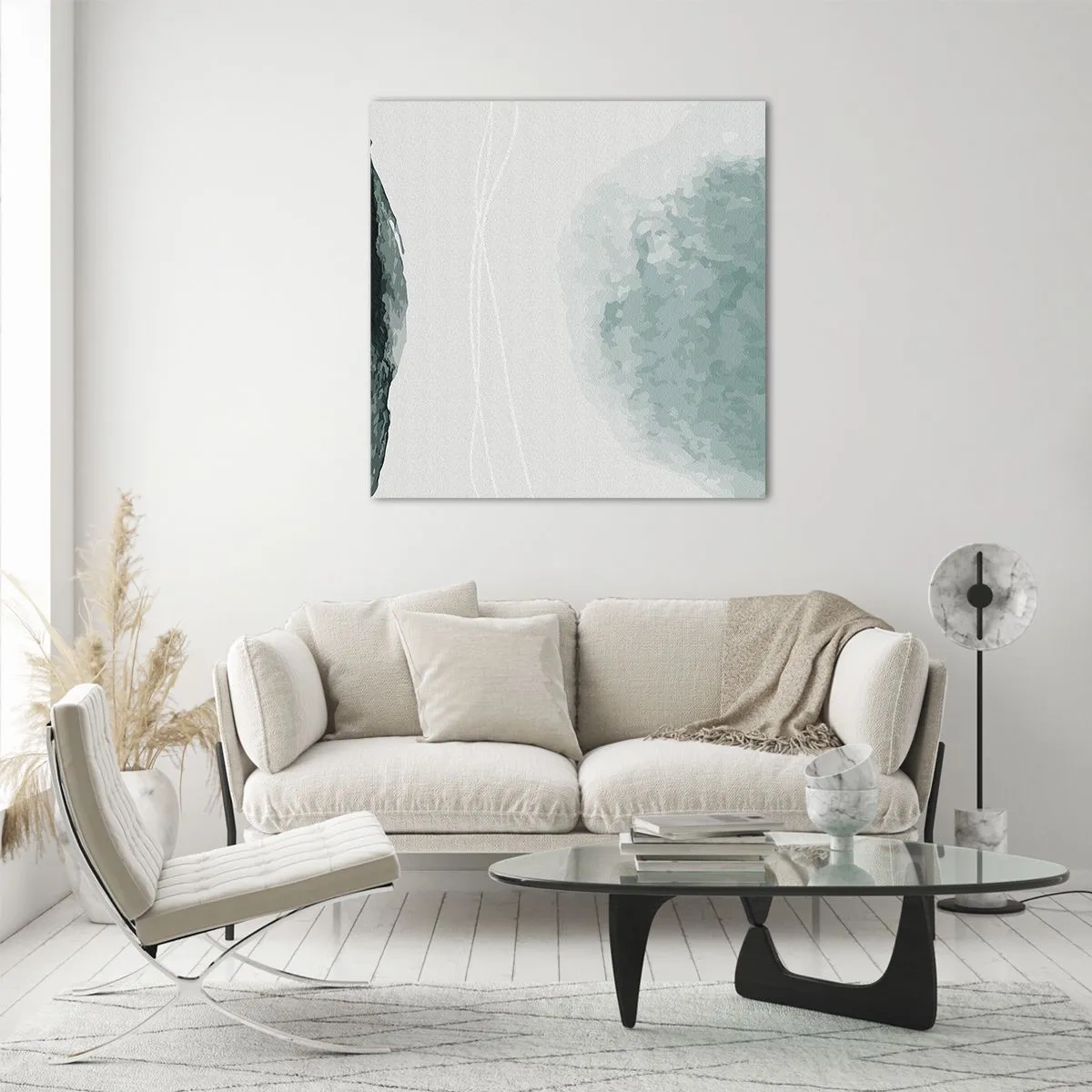 Impression sur verre - Image sur verre - Rencontre avec le brouillard - 60x60 cm