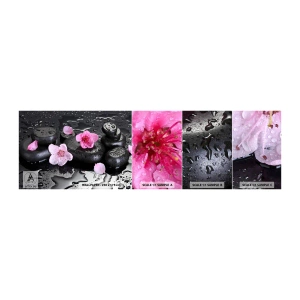Échantillon De Papier Peint Standard Eco - Et le cœur s'allège soudainement - Fleurs, Asie, Spa - 100x30 cm