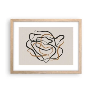 Affiche dans un chêne clair - Poster - Tout s'est mal déroulé - 40x30 cm