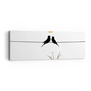 Impression sur toile - Image sur toile - Soirée pour rossignols - 90x30 cm
