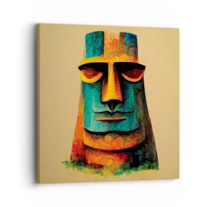 Impression sur toile - Image sur toile - Statuesque et sympathique - 30x30 cm