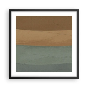 Affiche dans un cadre noir - Poster - Composition horizontale - 50x50 cm