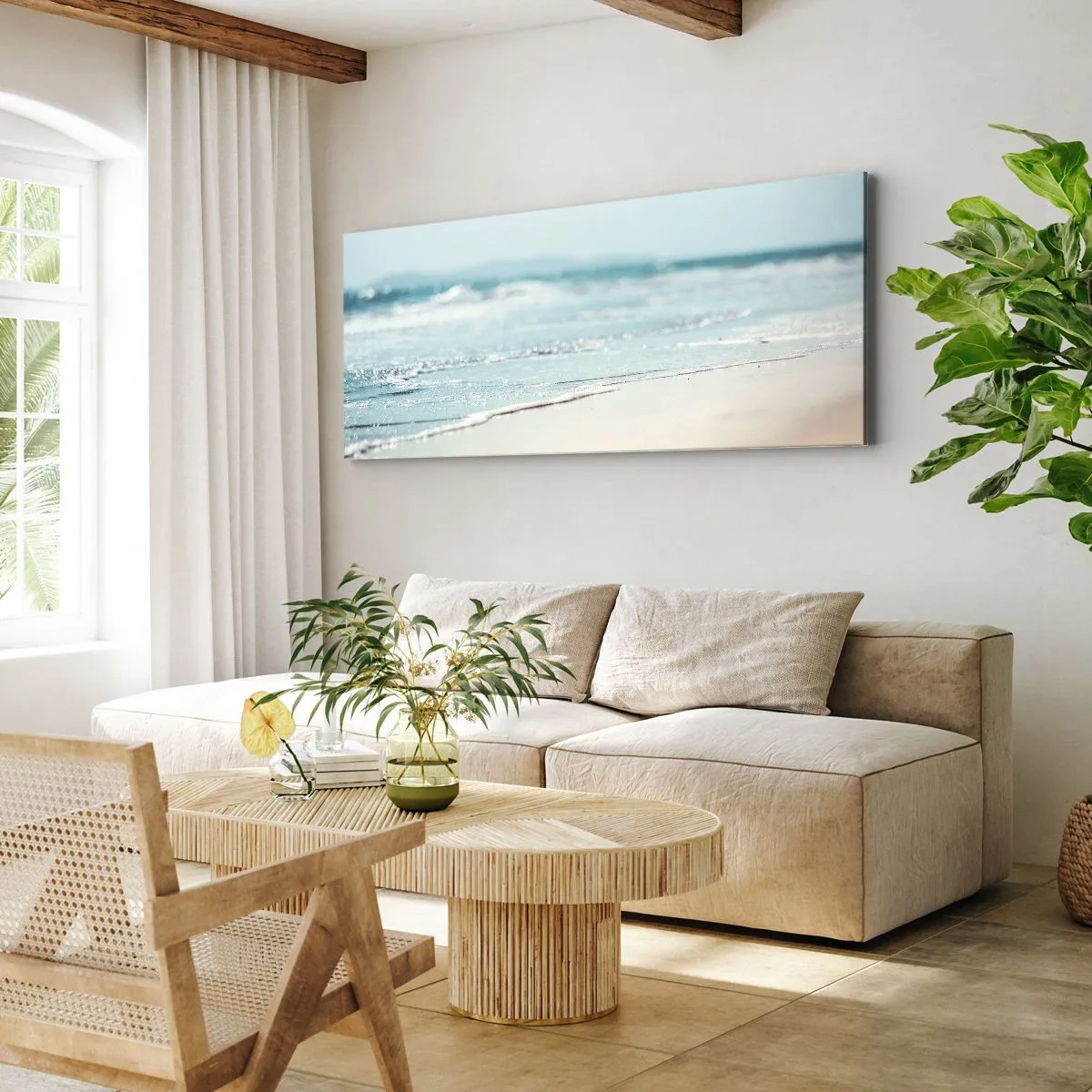 Impression sur toile - Image sur toile - Chaleur et bruissement - 90x30 cm