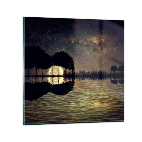 Impression sur verre - Image sur verre - Nuit au bout du monde - 30x30 cm