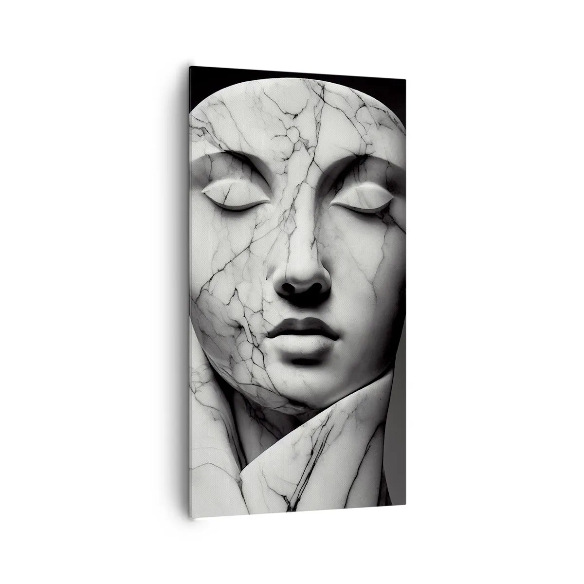 Impression sur toile - Image sur toile - Marmurowe kształty - 65x120 cm