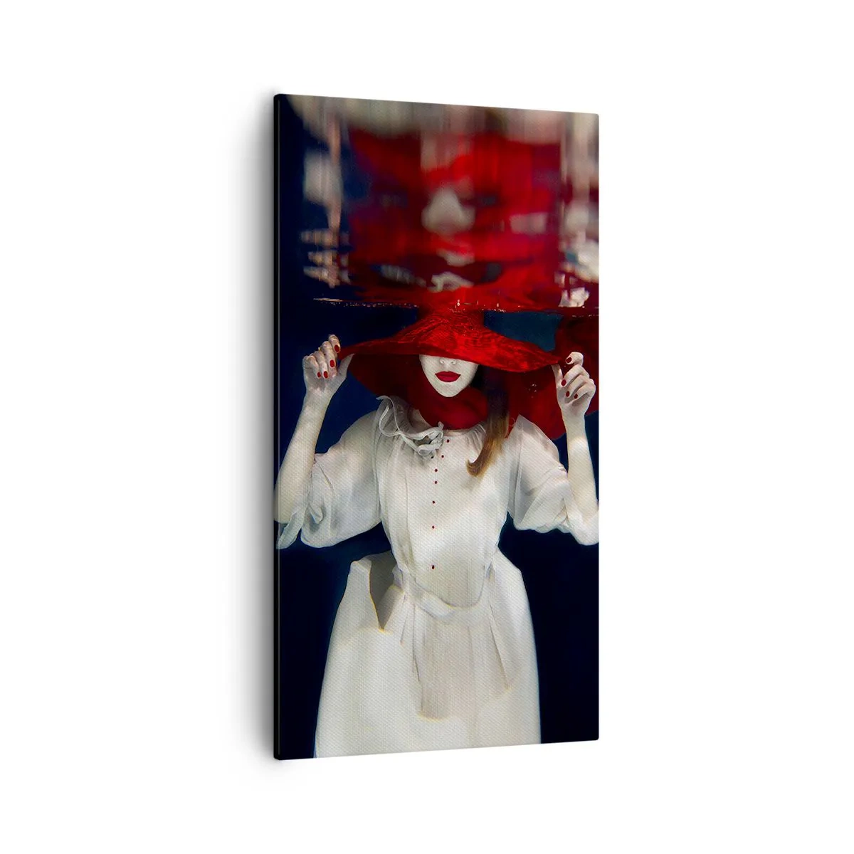 Impression sur toile - Image sur toile - Femme mystérieuse - 55x100 cm