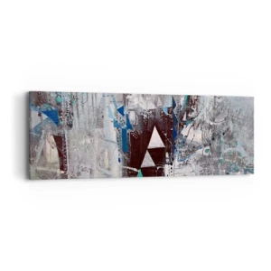 Impression sur toile - Image sur toile - Ordre prioritaire des triangles - 90x30 cm