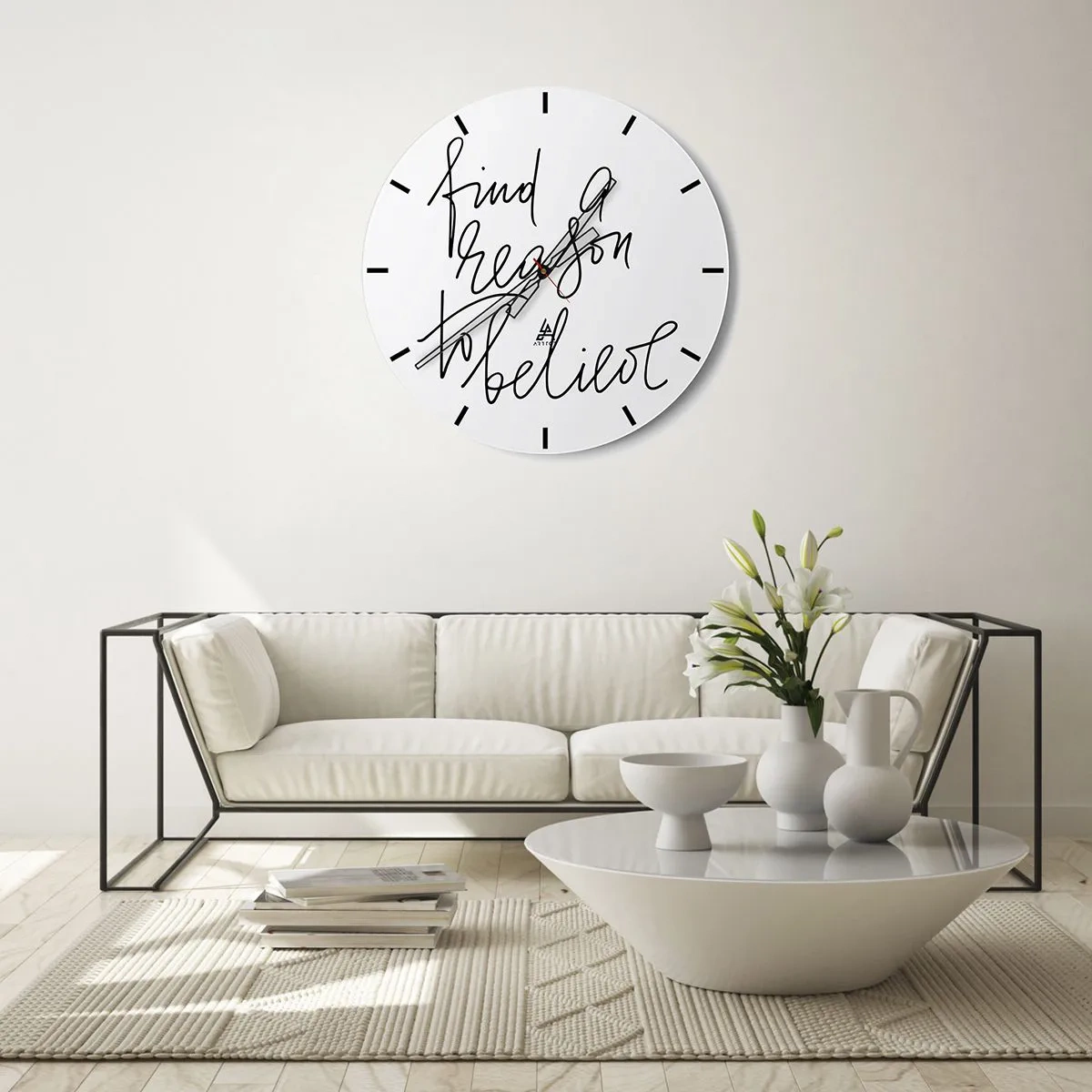 Horloge murale - Pendule murale - C'est possible - 30x30 cm