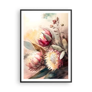 Affiche dans un cadre noir - Poster - De profil et de face - 70x100 cm