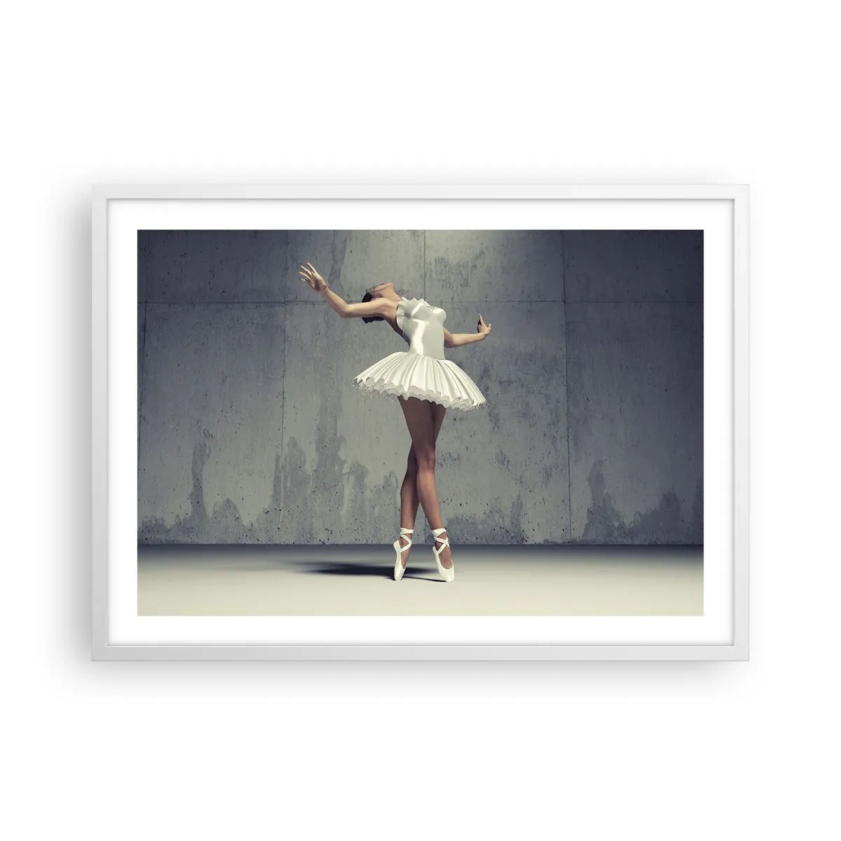 Affiche dans un cadre blanc - Poster - Léger comme un oiseau - 70x50 cm