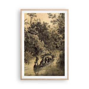 Affiche dans un chêne clair - Poster - Expédition à la source - 61x91 cm