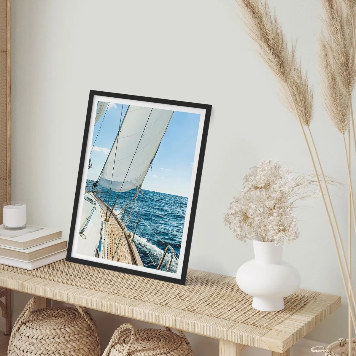 Affiche dans un cadre noir - Poster - Ohé, l'aventure - 61x91 cm