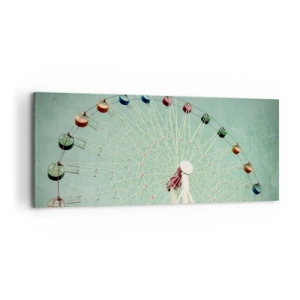 Impression sur toile - Image sur toile - Nous vous invitons à vous amuser - 100x40 cm