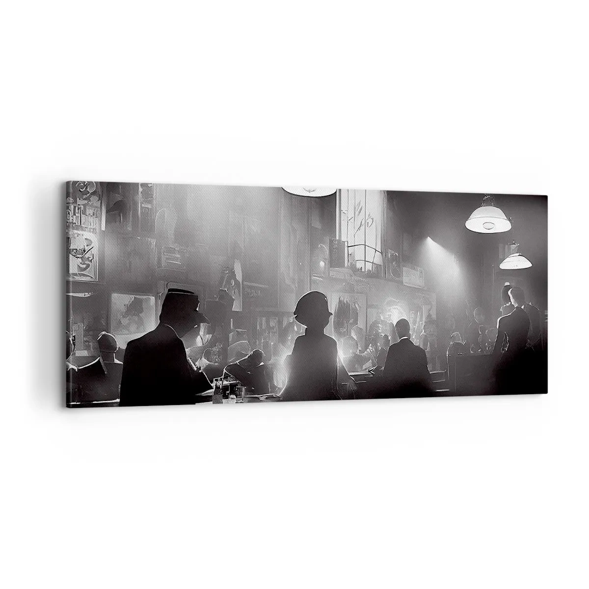 Impression sur toile - Image sur toile - Dans une ambiance jazz - 100x40 cm