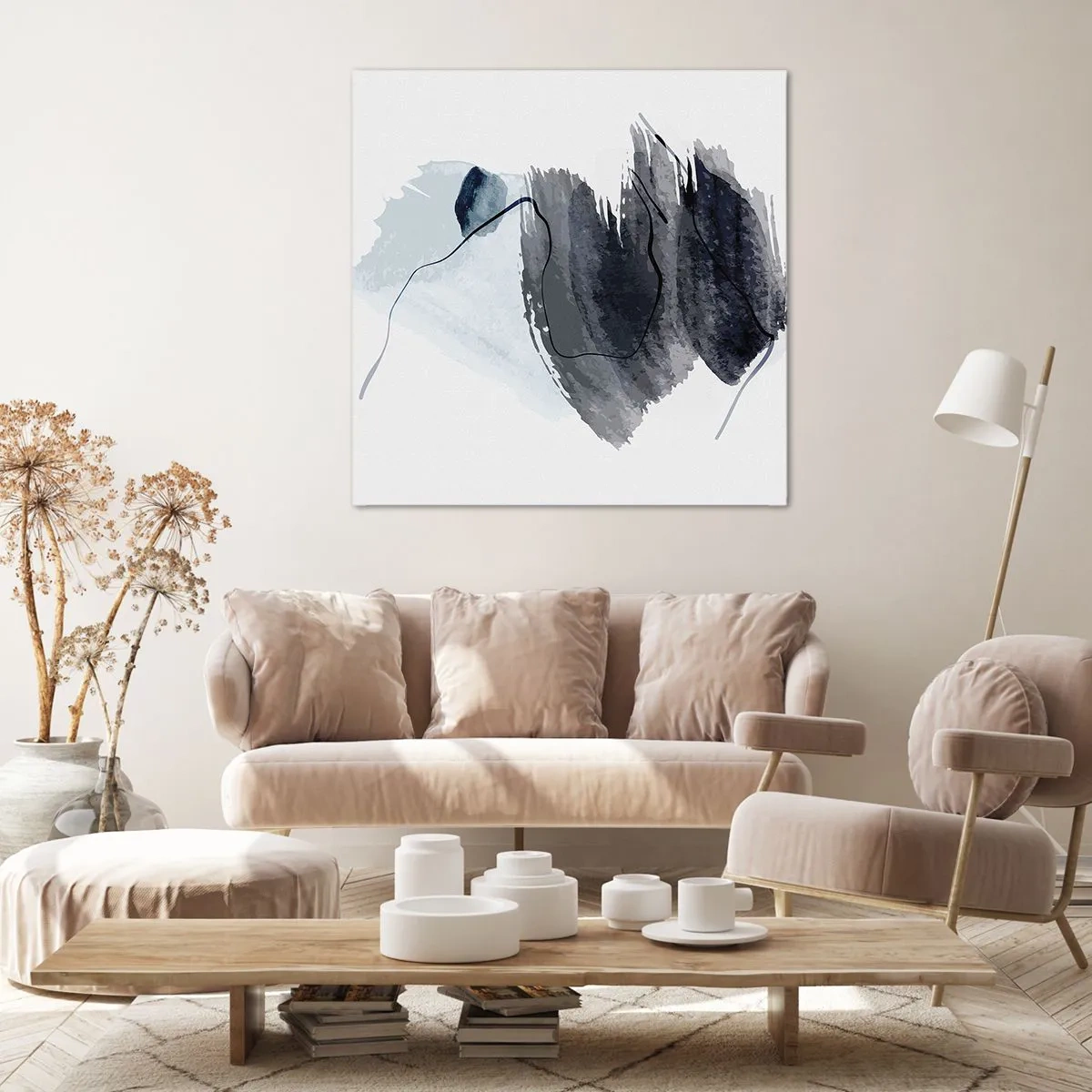 Impression sur toile - Image sur toile - Intensité et mouvement - 40x40 cm