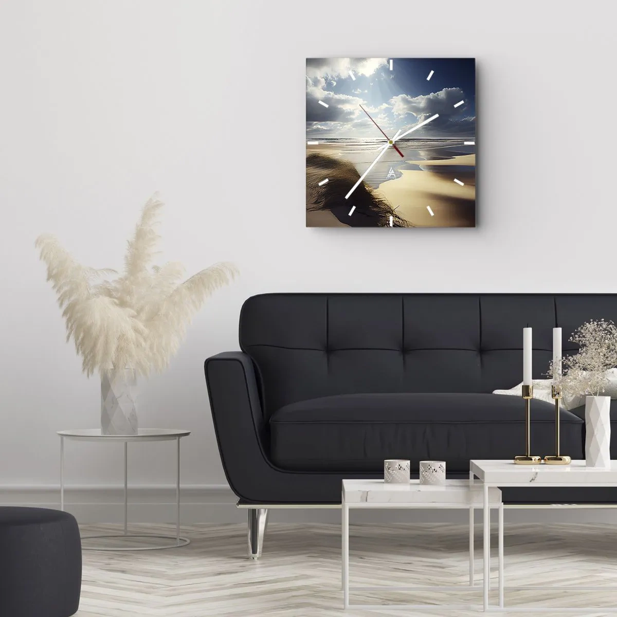 Horloge murale - Pendule murale - Plage, plage sauvage - 30x30 cm