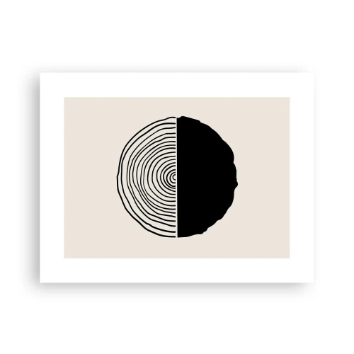 Affiche - Poster - Moitié-moitié - 40x30 cm