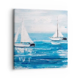 Impression sur toile - Image sur toile - Avec un ami à mes côtés - 30x30 cm