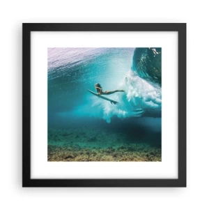 Affiche dans un cadre noir - Poster - Monde sous marin - 30x30 cm