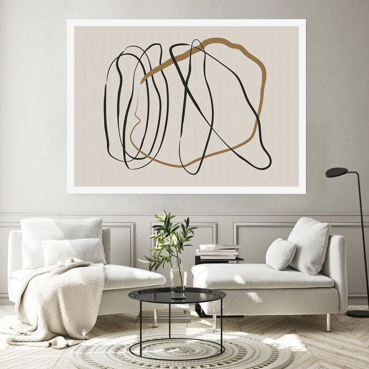 Affiche - Poster - Composition – danse en boucle - 91x61 cm