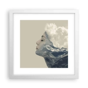 Affiche dans un cadre blanc - Poster - La beauté des éléments - 30x30 cm
