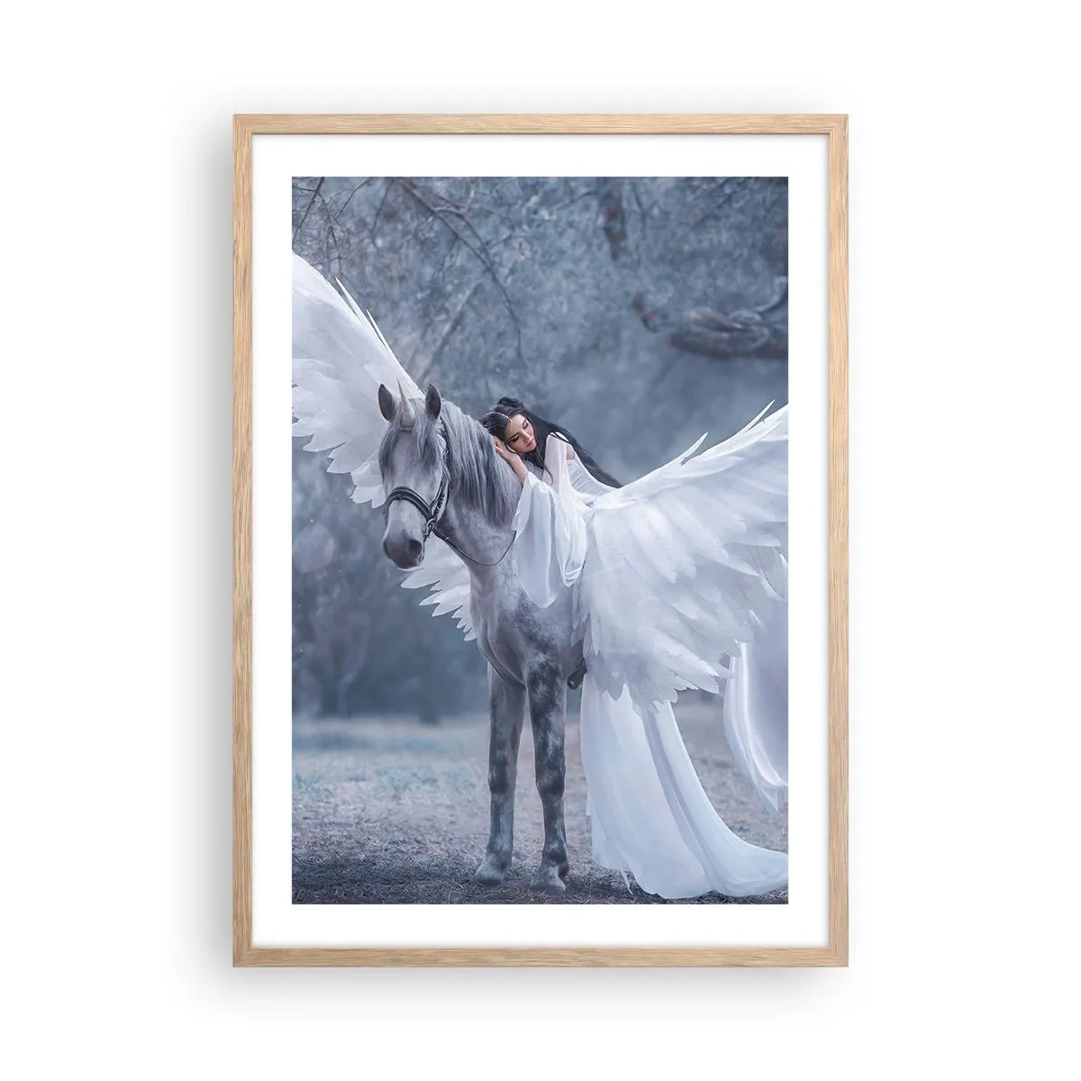 Affiche dans un chêne clair - Poster - Un moment inspiré - 50x70 cm