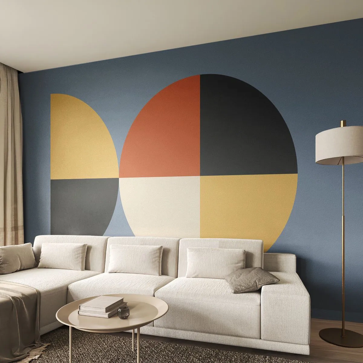 Papier Peint Photo Premium Sand - Regarde et compte - Abstraction, Graphique, Art moderne - 500x350 cm