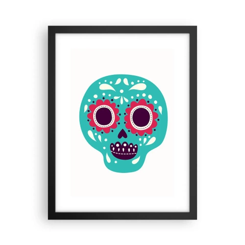 Affiche dans un cadre noir - Poster - La vie – du plaisir jusqu'à la mort - 30x40 cm