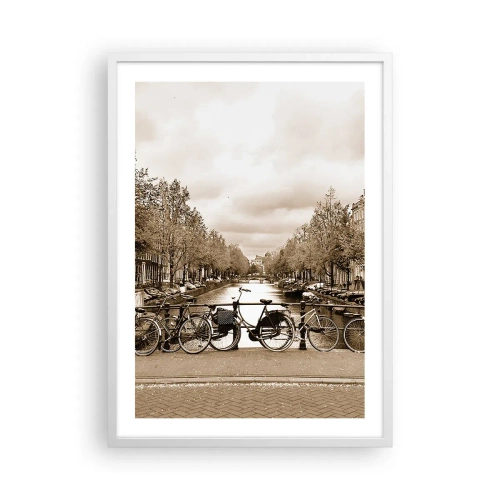 Affiche dans un cadre blanc - Poster - Ambiance hollandaise - 50x70 cm