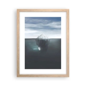Affiche dans un chêne clair - Poster - Mystère sous-marin - 30x40 cm
