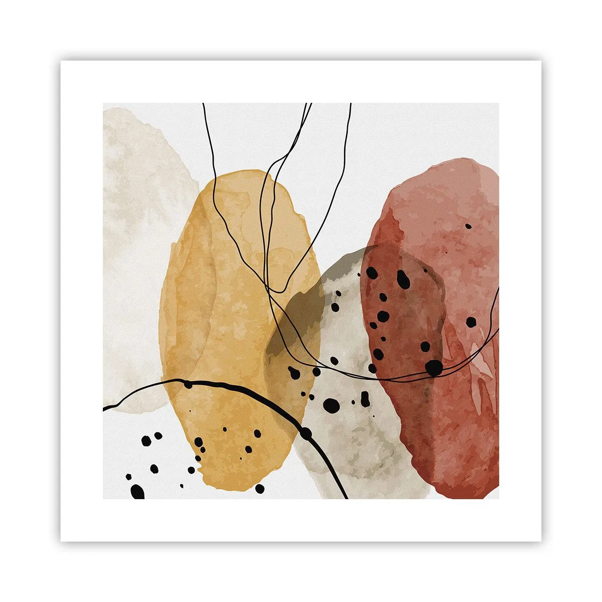 Affiche - Poster - Léger et transparent comme l'air - 40x40 cm