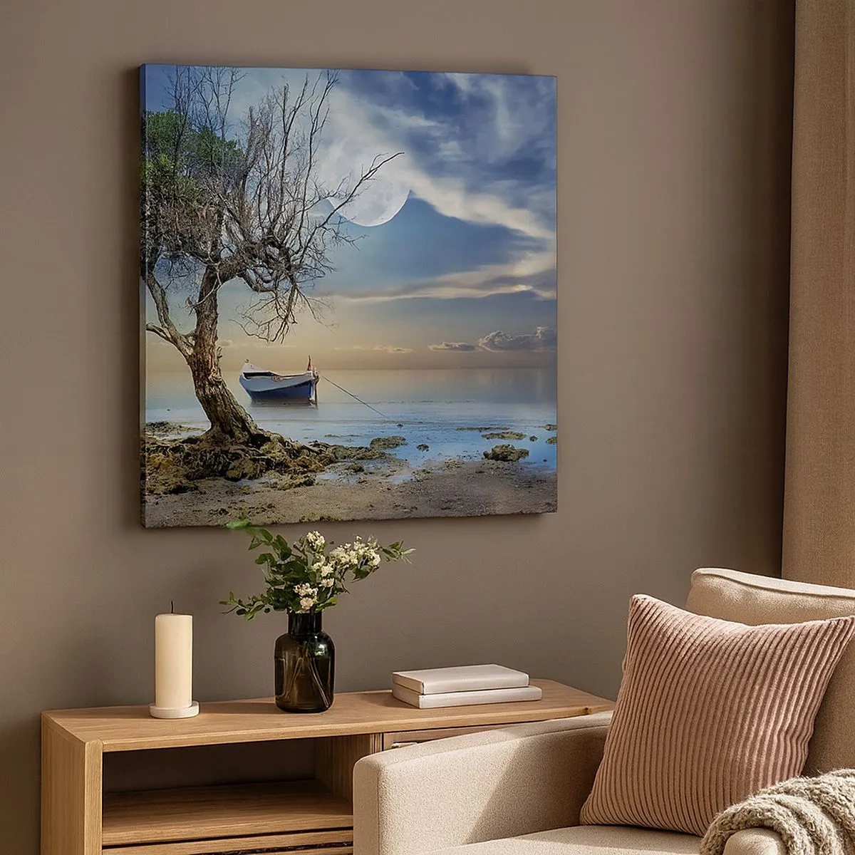 Impression sur toile - Image sur toile - Est-ce la fin ou le début ? - 30x30 cm