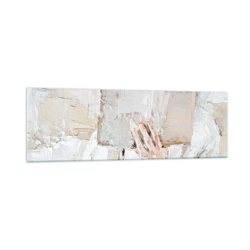 Impression sur verre - Image sur verre - Une peinture impressionniste d'une main tenant un livre ouvert. - 160x50cm - Dans un autre monde - Décoration murale moderne pour le salon et la chambre ARTTOR