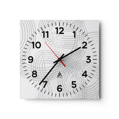Horloge murale - Pendule murale - Il n'y a pas de chemin droit - 40x40 cm