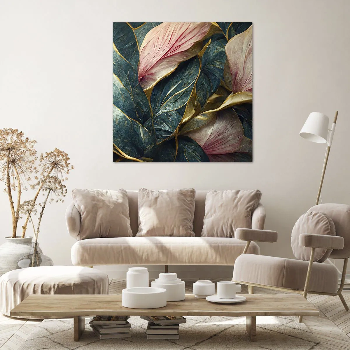 Impression sur toile - Image sur toile - Élégance et style naturels - 40x40 cm