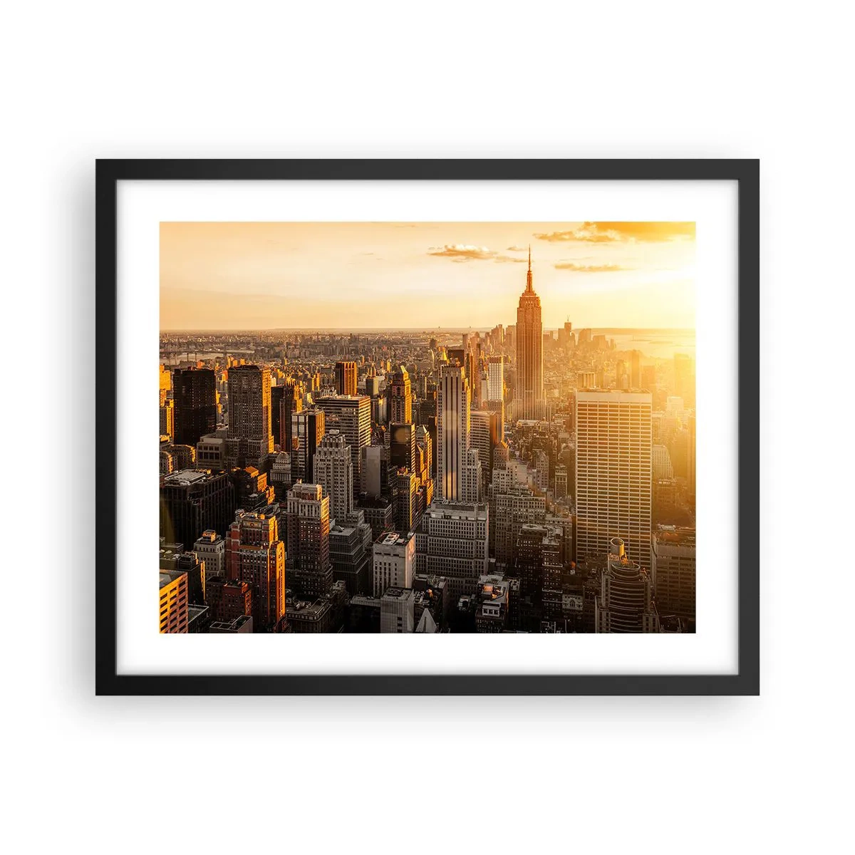 Affiche dans un cadre noir - Poster - Grandir au soleil - 50x40 cm