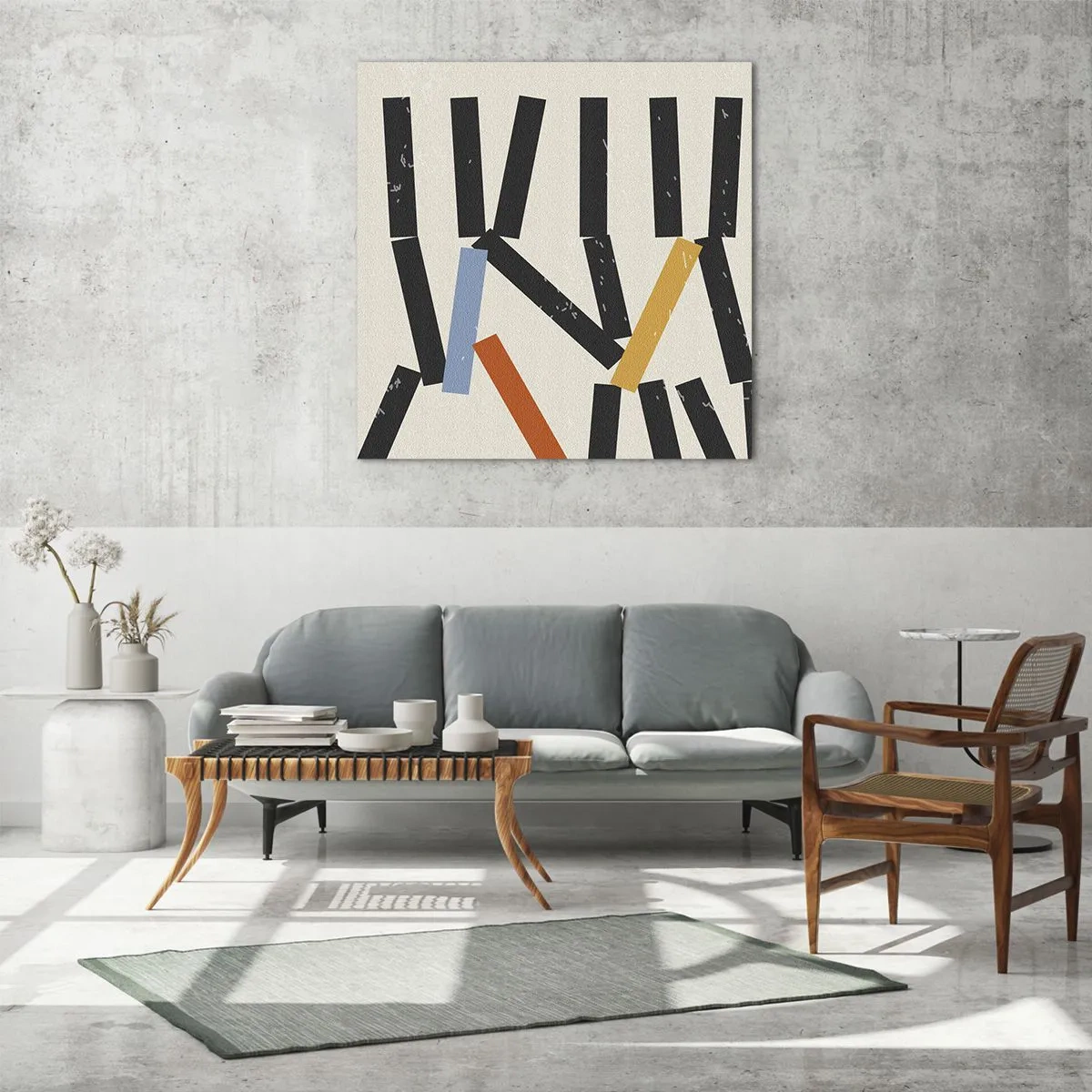 Impression sur verre - Image sur verre - Dominos – composition - 30x30 cm