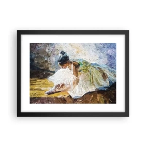 Affiche dans un cadre noir - Poster - D'après un tableau de Degas - 40x30 cm