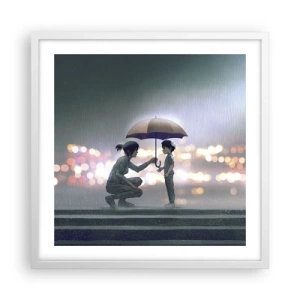 Affiche dans un cadre blanc - Poster - Et maintenant, tout va bien - 50x50 cm