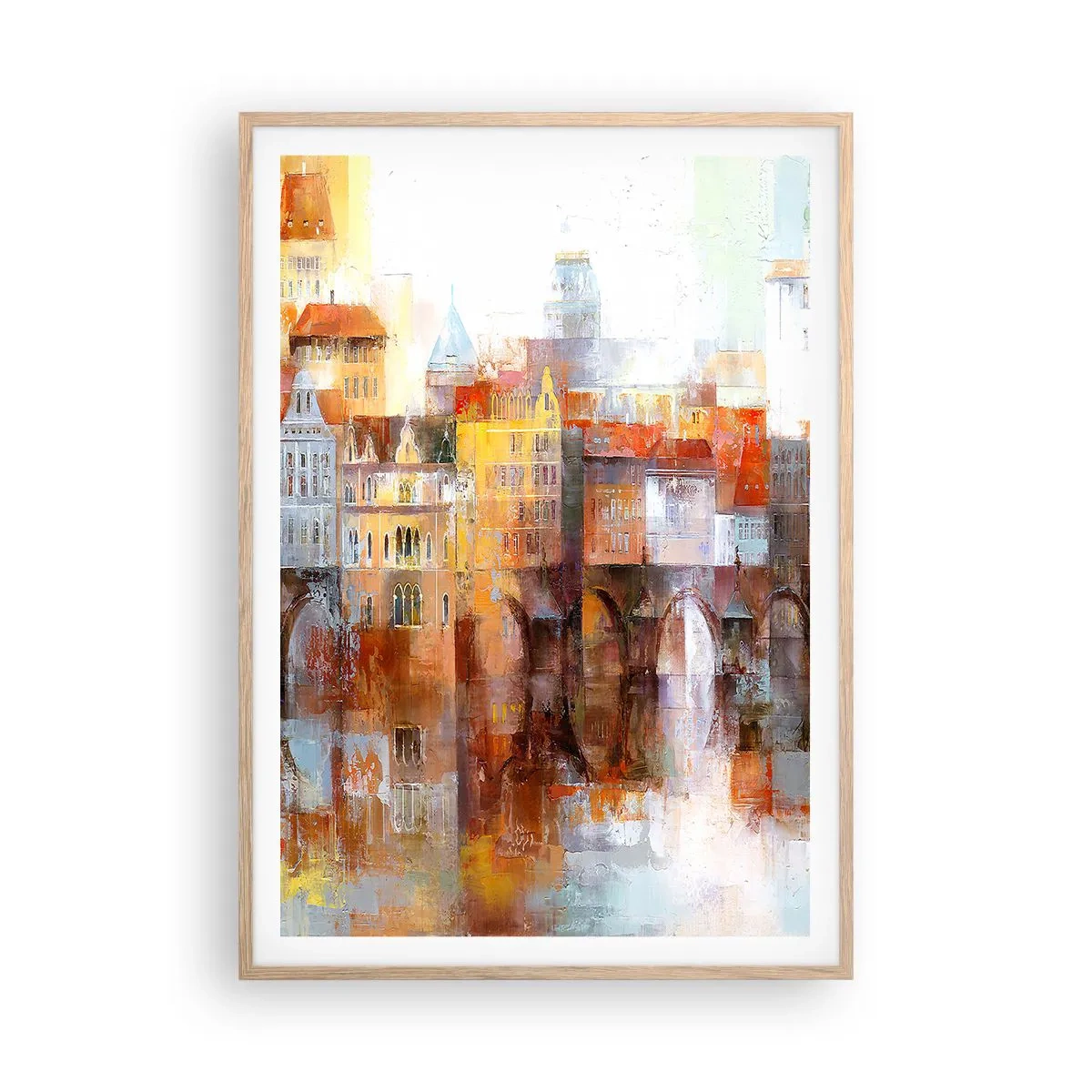 Affiche dans un chêne clair - Poster - C'est aussi beau sous le pont - 70x100 cm