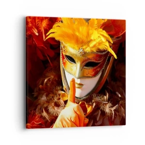 Impression sur toile - Image sur toile - Le secret est une partie du jeu - 40x40 cm