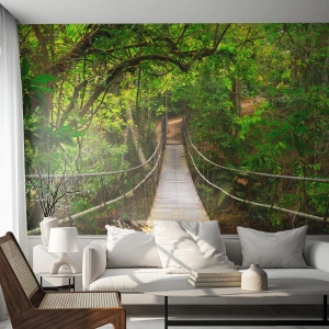 Papier peint sur mesure Premium Sand - Parce qu'il y a une plante grimpante dans le jardin - Paysage, Forêt, Nature