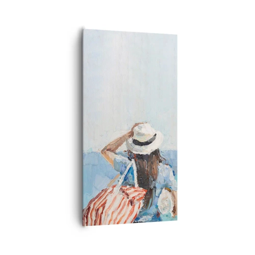 Impression sur toile - Image sur toile - Bienvenue à vos vacances - 65x120 cm