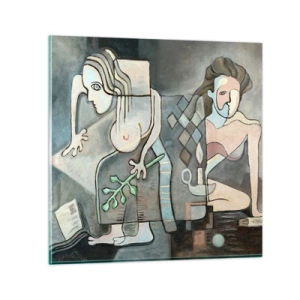 Impression sur verre - Image sur verre - Mosaïque d'esprit et de matière - 70x70 cm